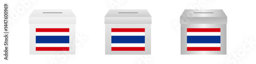 Election in the Thailand. Election Concept. Vector Illustration.