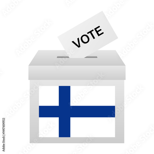 Election in the Finland. Election Concept. Vector Illustration.