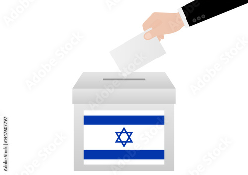 Election in the Israel. Election Concept. Vector Illustration.