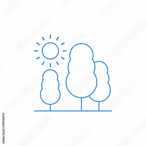climate forest icon sign vector