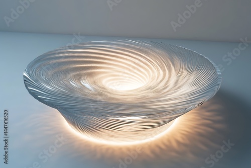 Glowing Magnetic Core with Complex Spiral Structure photo