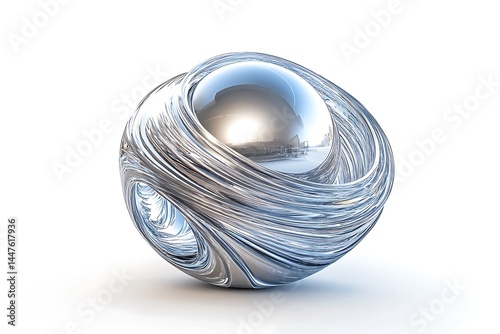 Intricate Field Lines Wrapping Around Magnetic Core photo