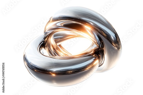 Levitating Metallic Shapes Within Radiant Energy Field photo