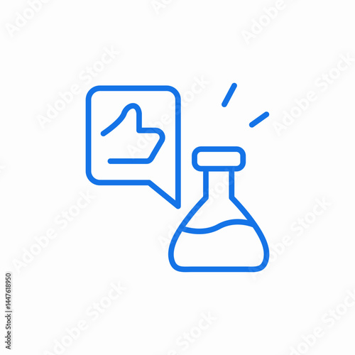 lab approval success icon sign vector