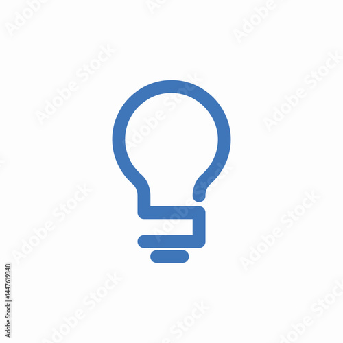 light bulb icon sign vector