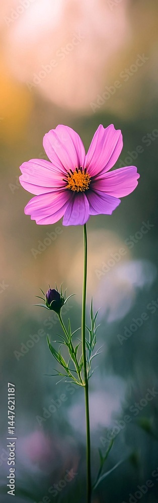 Obraz premium Stunning 4K Cosmos Flower Bookmarks Featuring Vibrant Colors and Design