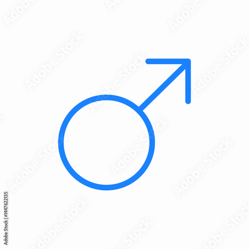 male symbol gender icon sign vector