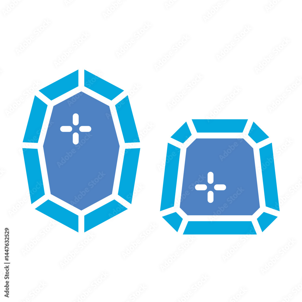 Fototapeta premium Gems Icon