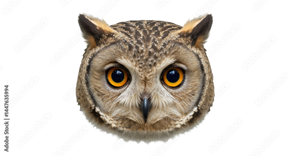 Obraz premium Isolated Owl Head