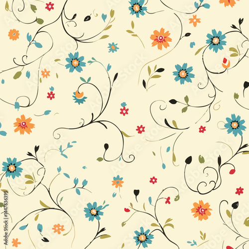 A seamless geometric pattern design featuring elegant, repetitive shapes with a modern and stylish look. Perfect for wallpapers, textile prints, packaging, backgrounds, and digital projects. This high