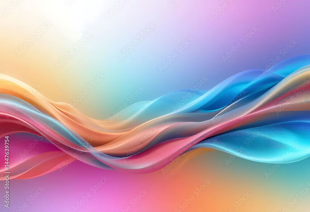 custom made wallpaper toronto digitalAbstract colorful waves design with light and motion