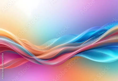 Wallpaper Mural Abstract colorful waves design with light and motion Torontodigital.ca