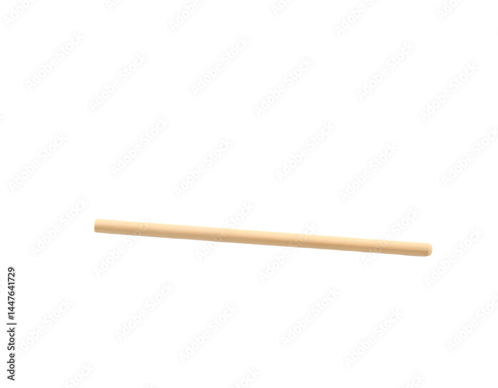 A simple wooden stick on a transparent background. A simple wooden stick on a transparent background.
