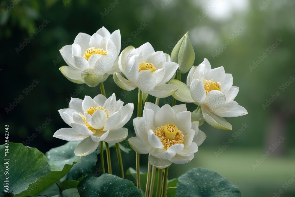Obraz premium White Lotus Flower Blossom