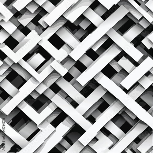 A seamless geometric pattern design featuring elegant, repetitive shapes with a modern and stylish look. Perfect for wallpapers, textile prints, packaging, backgrounds, and digital projects. This high