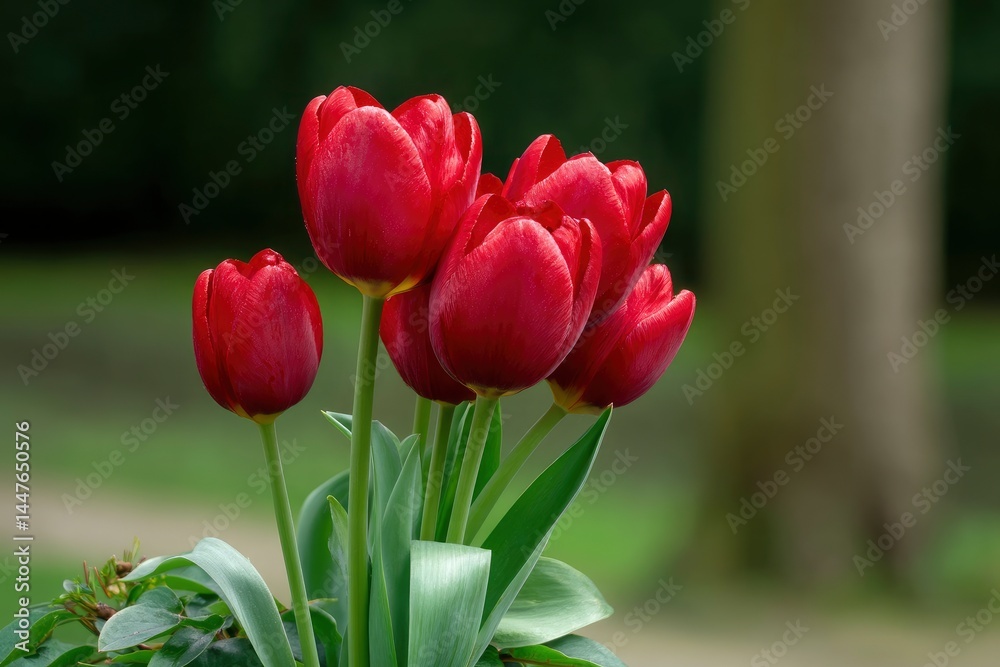 Red Tulip Flower Bouquet Red Tulip Flower Bouquet
