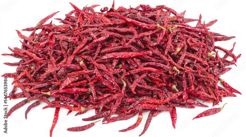 Fototapeta premium Aromatic Dried Red Chilies: A Spicy Culinary Delight