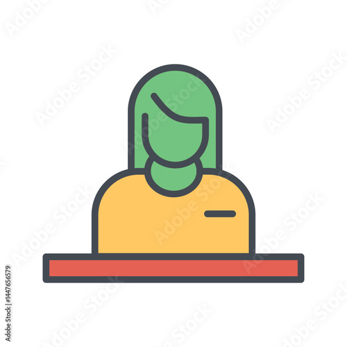 Reception Desk Icon Design