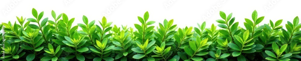 Fototapeta premium Lush green Eastern Arborvitae, isolated on white , nature, landscaping, closeup