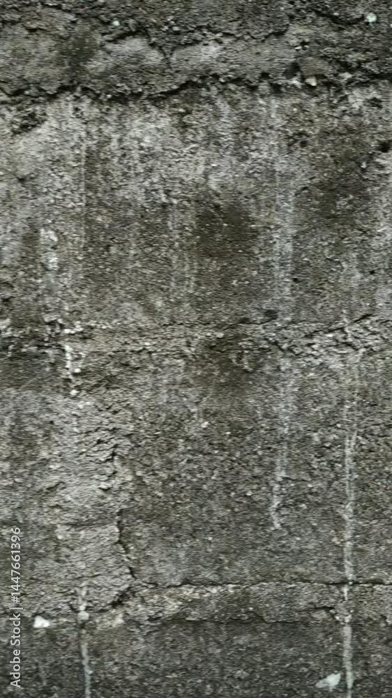 Close-up of a rough gray concrete block wall showing texture and natural weathering. Close-up of a rough gray concrete block wall showing texture and natural weathering.