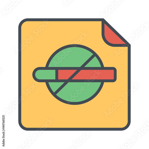 Nicotine Patch Icon Design