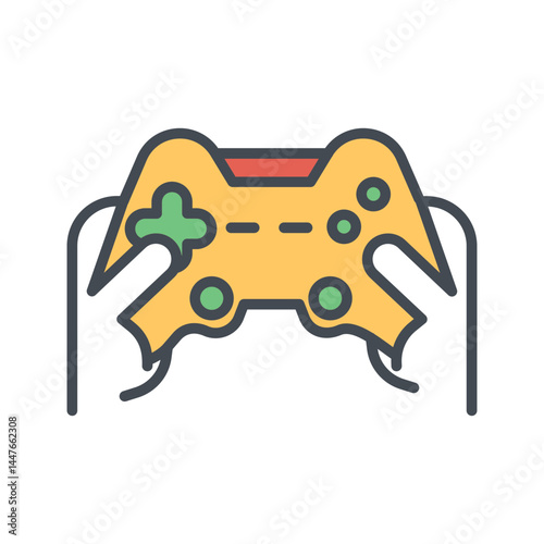 Gaming Setup Icon Design