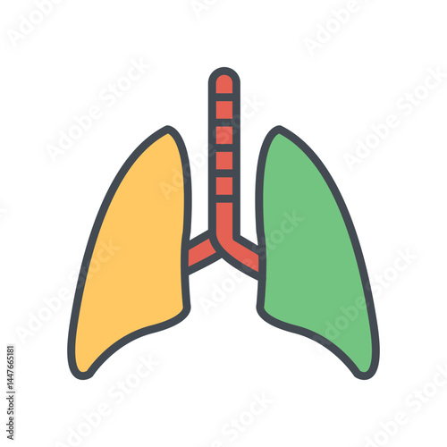Lung Icon Design