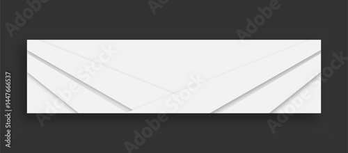 White striped background linkedin banner template