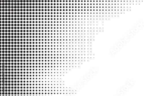 Wallpaper Mural Black Dotted Texture on White Background . Modern Vector Art . Old Paper Effect with Comic Texture . Abstract Wall Design . Grunge Comic Texture Overlay	 Torontodigital.ca