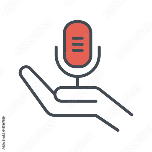 Podcast Equipment Icon Design