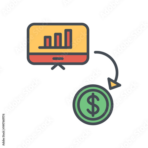 Money Flow Icon Design