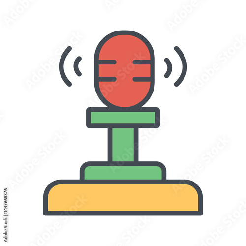 Gaming Microphone Icon Design