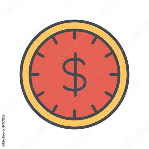 Time is Money Icon Design