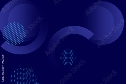 Abstract blue geometric background. Dynamic shapes composition. Eps10