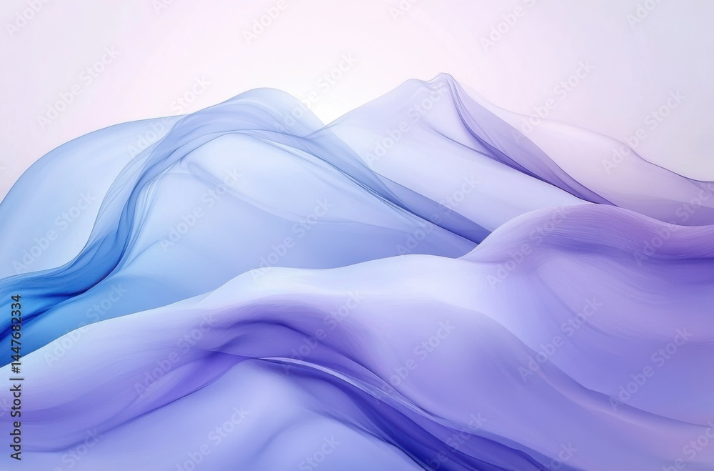 Fototapeta premium Fluid art with smooth, flowing cos and soft gradients