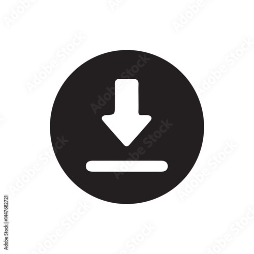 Download icon. Download button Collection. Vector Illustration EPS 10
