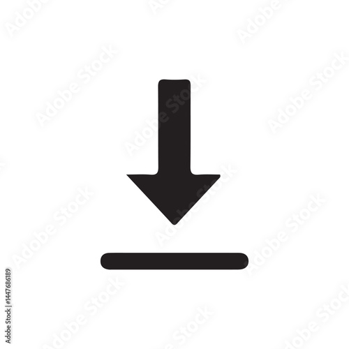 Download and upload icon vector. symbol, sign. Vector Illustration eps 10