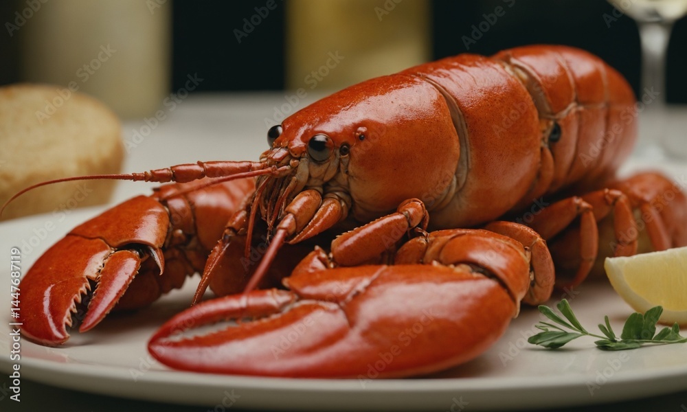 바닷가재 씨푸드 멋진 플레이팅