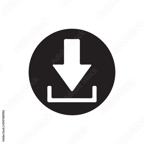 Download and upload icon vector. symbol, sign. Vector Illustration eps 10