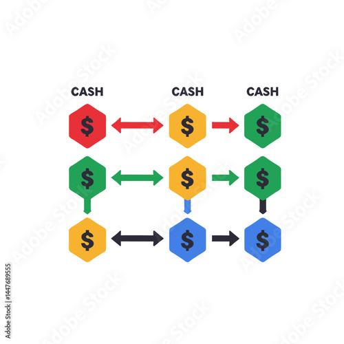 Cash_Flow_Diagram_Illustration_Understanding_Financial_Processes_for_Business_Growth_Analyzing_Income_and_Expenditure_Strategies_Money_Management_Concept