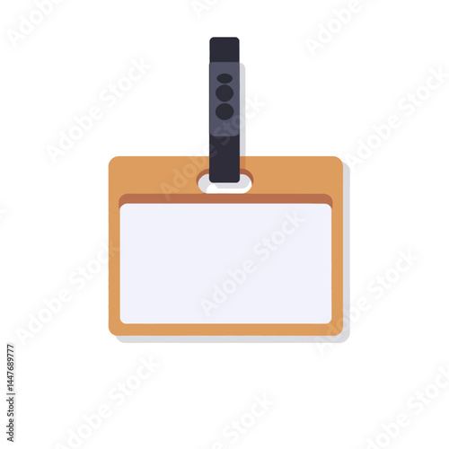 Blank_Name_Tag_Badge_Illustration_Employee_Identification_Card_Lanyard_Pass_for_Events_Conferences_Meetings_ID_Holder_Mockup_Template_Vector_Graphic_Isolated