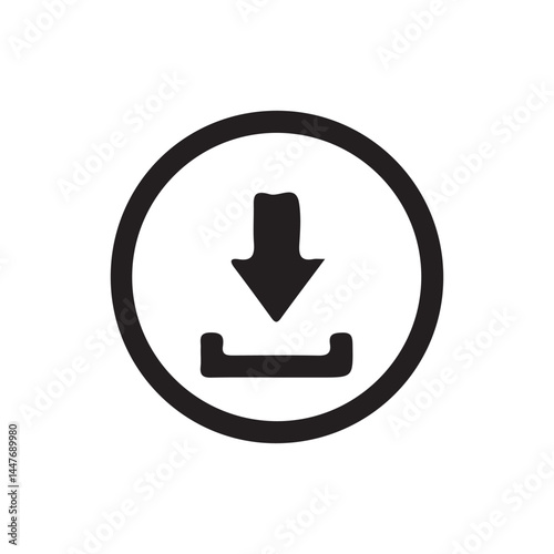 Download and upload icon vector. symbol, sign. Vector Illustration eps 10