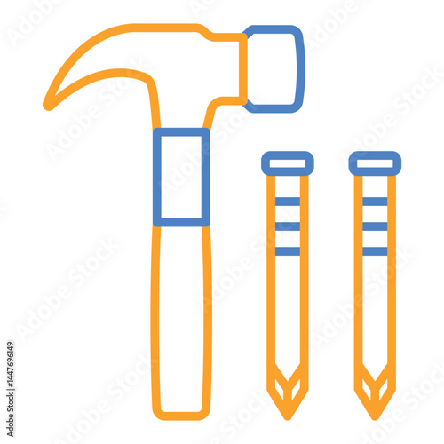 Hammer and nail Icon
