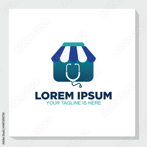 medical store tool logo concept, health logo inspiration