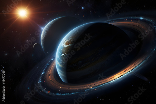 Virtual reality of planets in the solar system