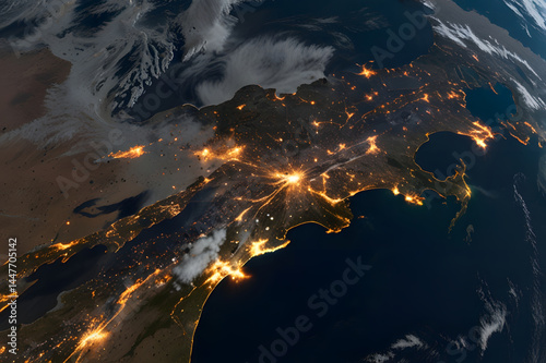 Satellite images of planet Earth