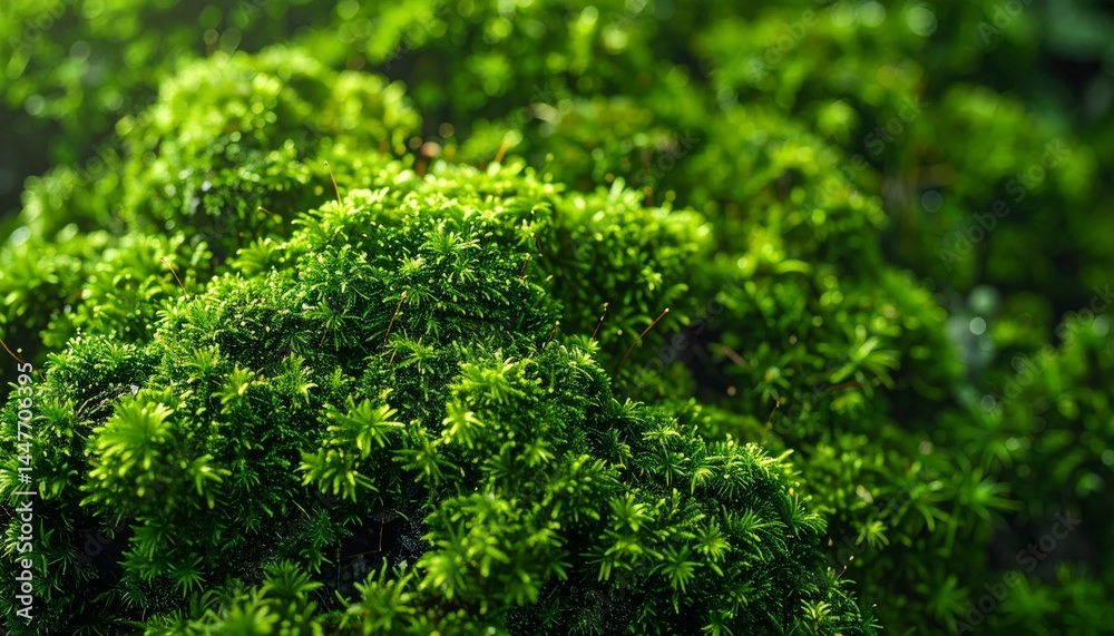 Close Up Vibrant Green Moss Texture Lush Nature Background Close Up Vibrant Green Moss Texture Lush Nature Background