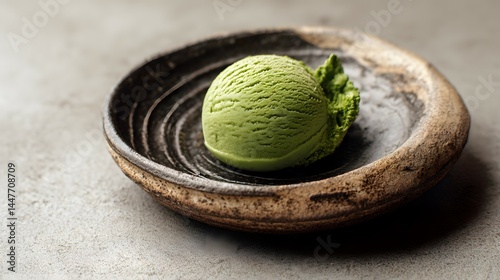 Ice cream scoops in cup