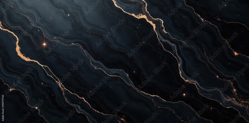 Swirling black marble with deep veining and subtle gloss , luxury, luxury background Swirling black marble with deep veining and subtle gloss , luxury, luxury background