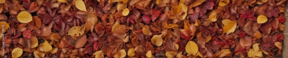 A carpet of crimson, gold, and russet leaves crunches underfoot , environment, landscape, park A carpet of crimson, gold, and russet leaves crunches underfoot , environment, landscape, park